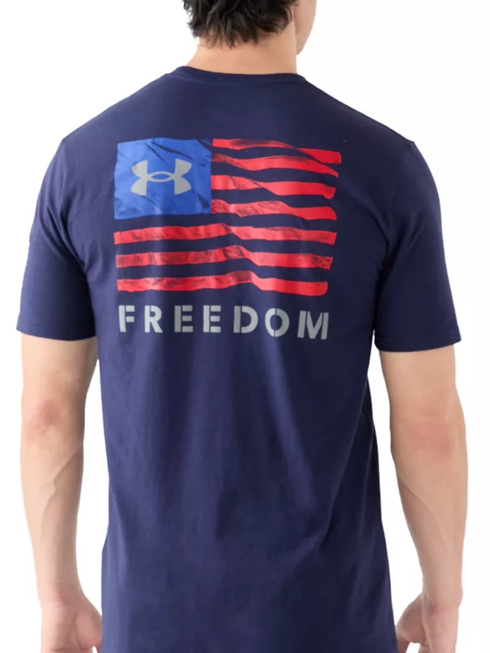 Under Armour Men’s Navy Freedom Flag Graphic Tee medium
